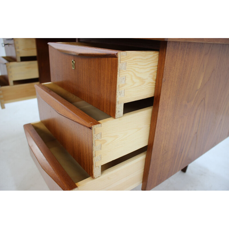 Vintage Writing Desk in Teak Danish 1960s 