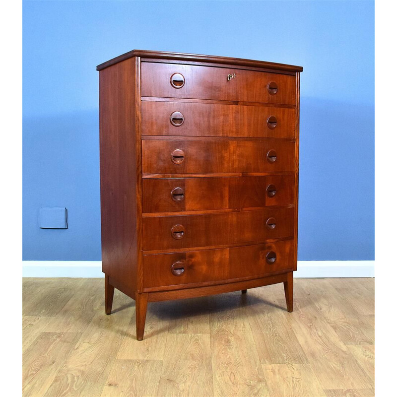 Vintage Chest of Drawers in Teak by Aggersund Møbelfabrik Danish 1950s