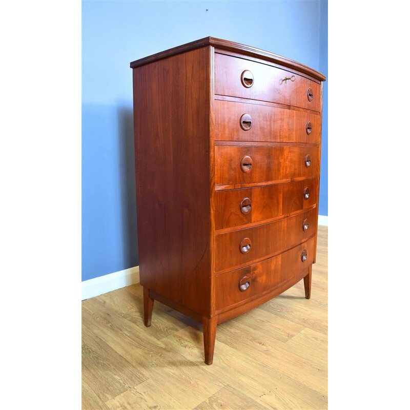 Vintage Chest of Drawers in Teak by Aggersund Møbelfabrik Danish 1950s