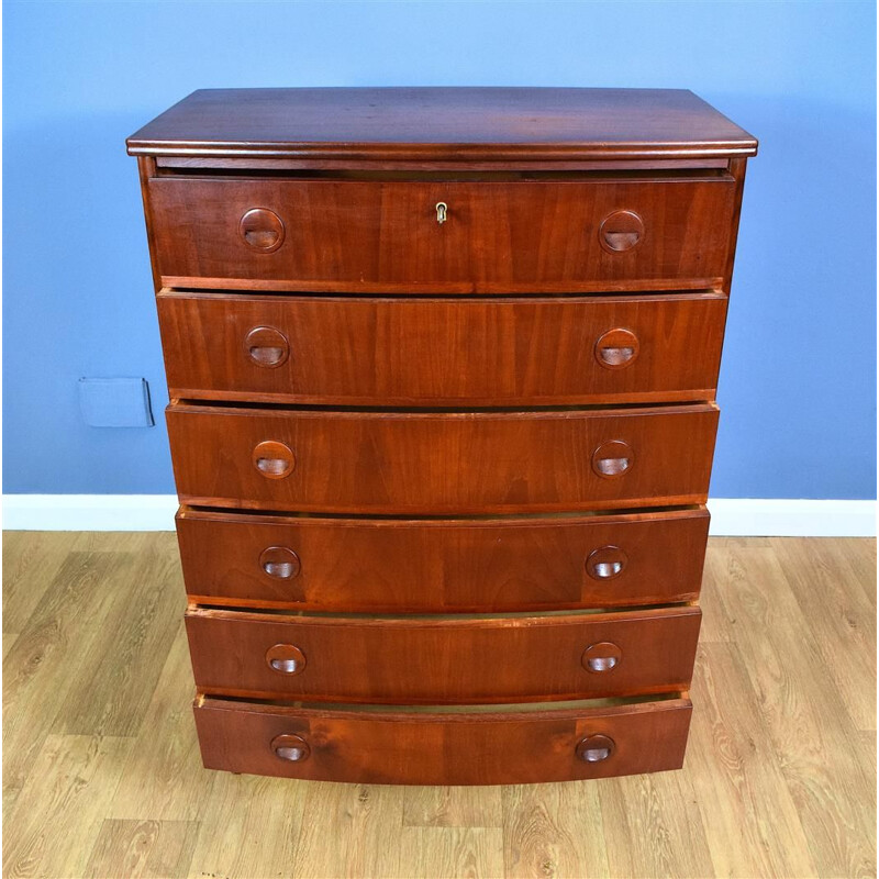 Vintage Chest of Drawers in Teak by Aggersund Møbelfabrik Danish 1950s