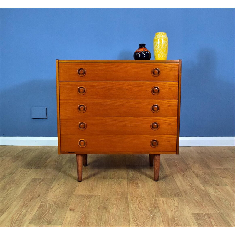 Vintage Chest of Drawers in Teak Danish 1960s 