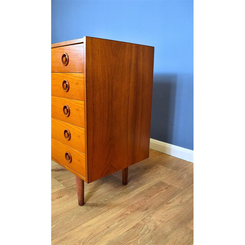 Vintage Chest of Drawers in Teak Danish 1960s 