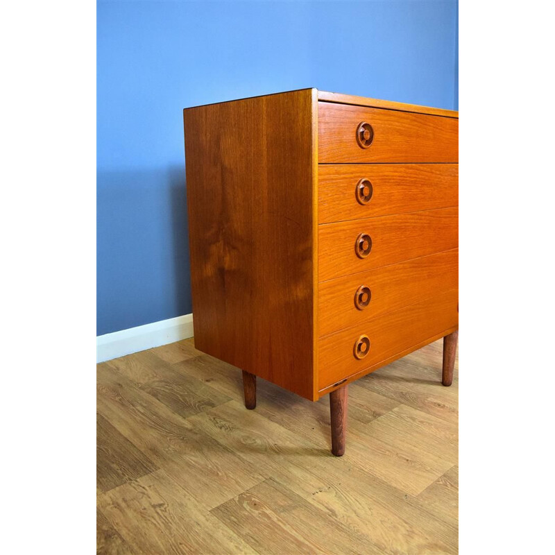 Vintage Chest of Drawers in Teak Danish 1960s 