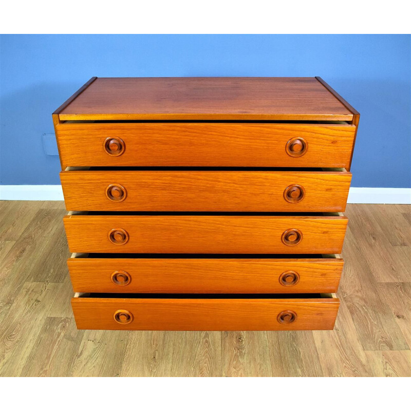 Vintage Chest of Drawers in Teak Danish 1960s 