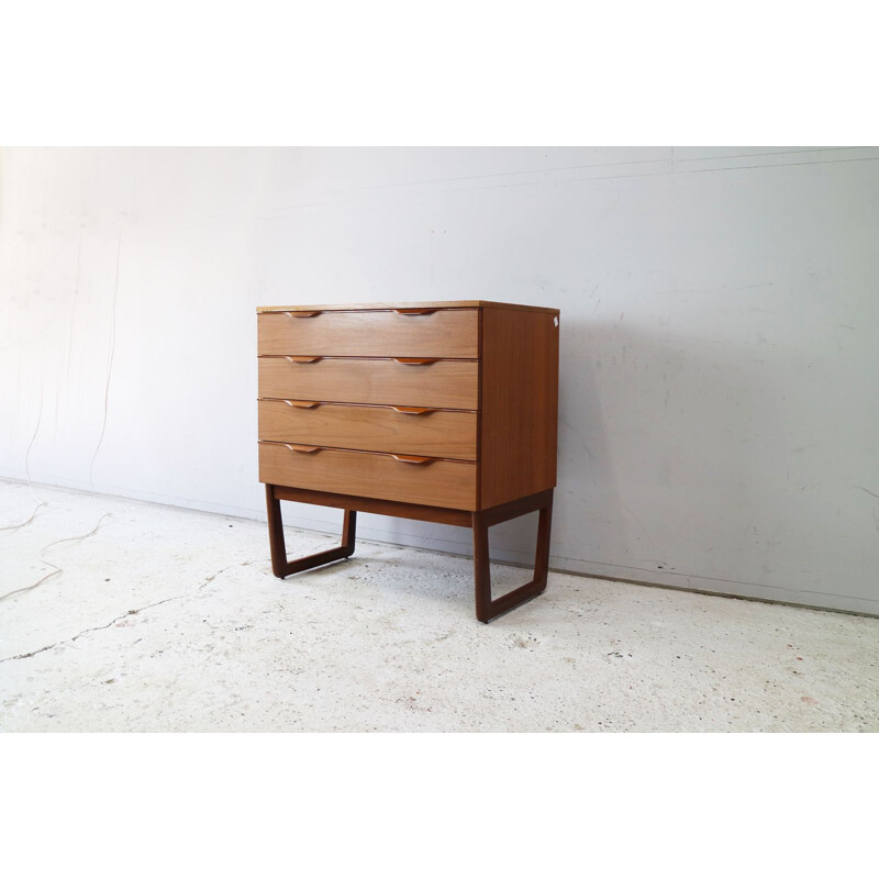 Vintage chest of drawers in teak by Europa 1970s