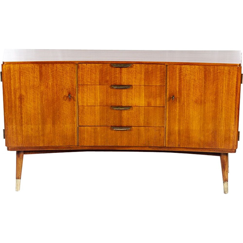 Curved sideboard by A.A. Patijn for Zijlstra Joure 