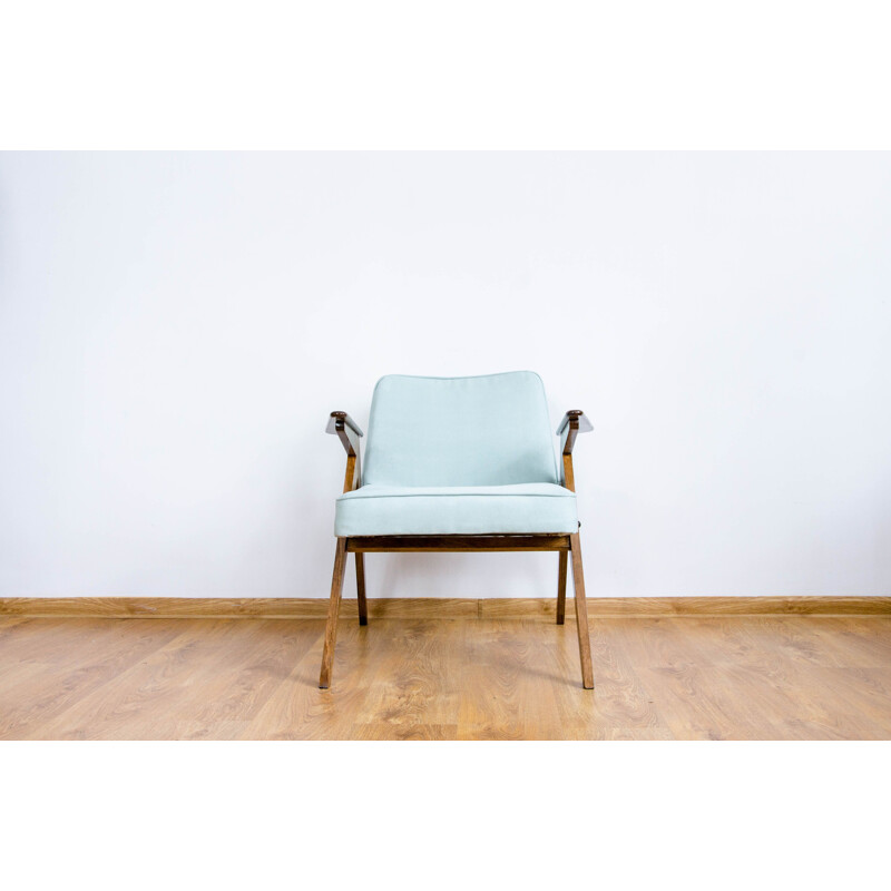 Fauteuil vintage couleur menthe des années 60