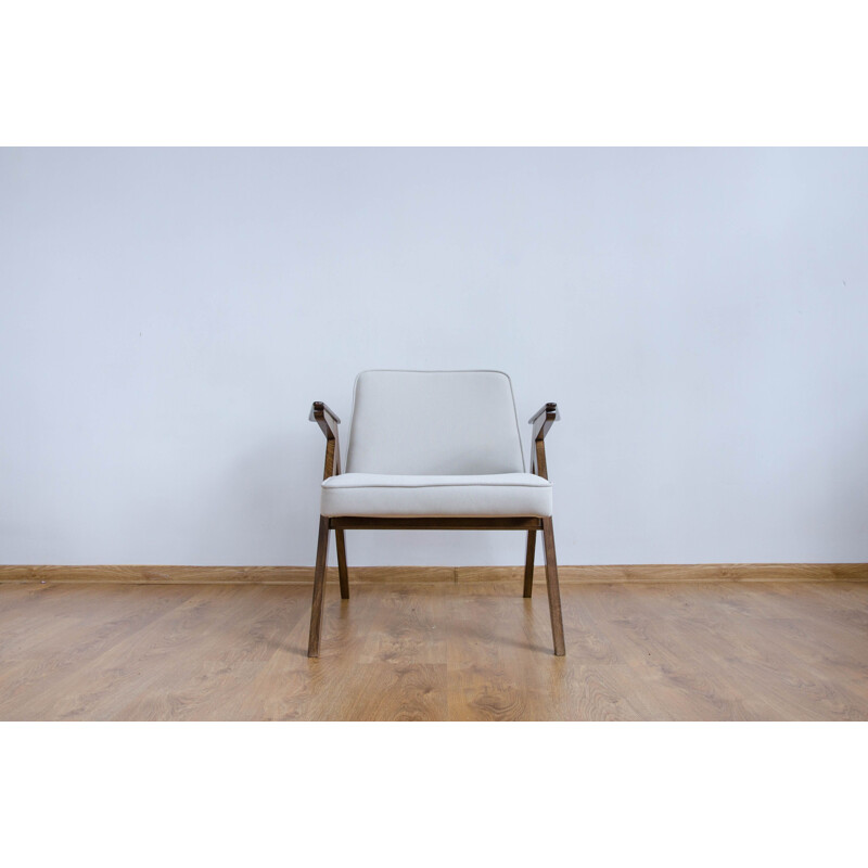 Fauteuil vintage blanc des années 60