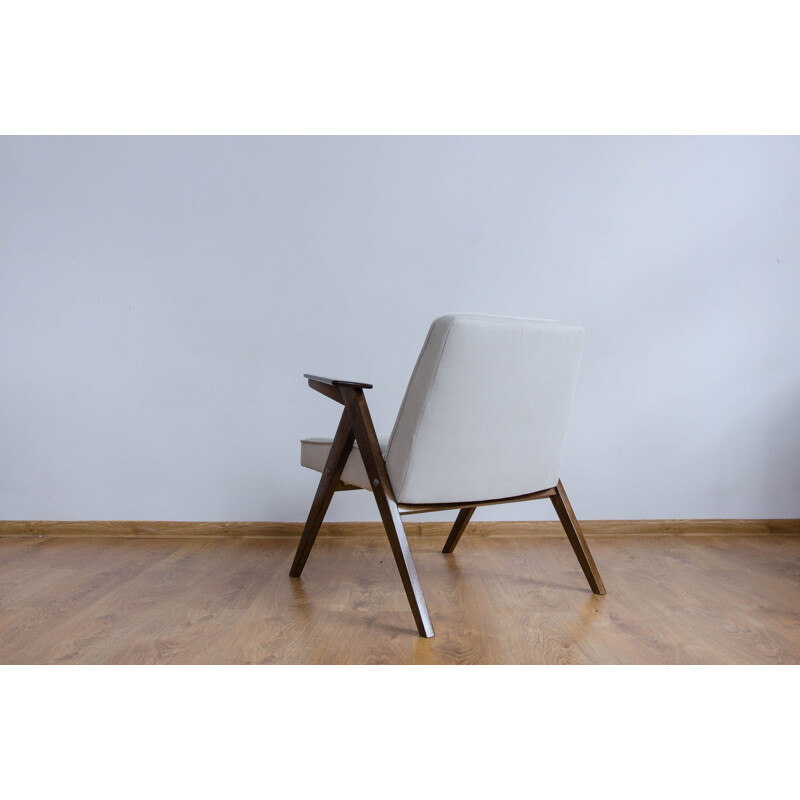 Vintage white armchair from the 60s