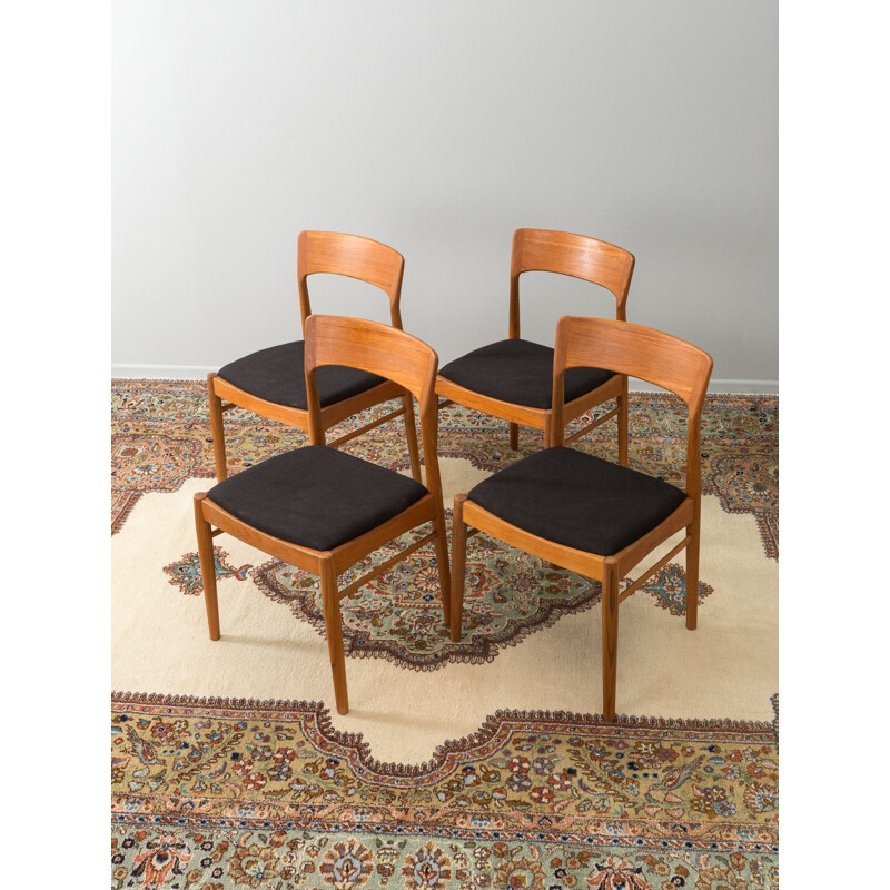 Ensemble de 4 chaises à repas vintage par K.S. Møbler,1960