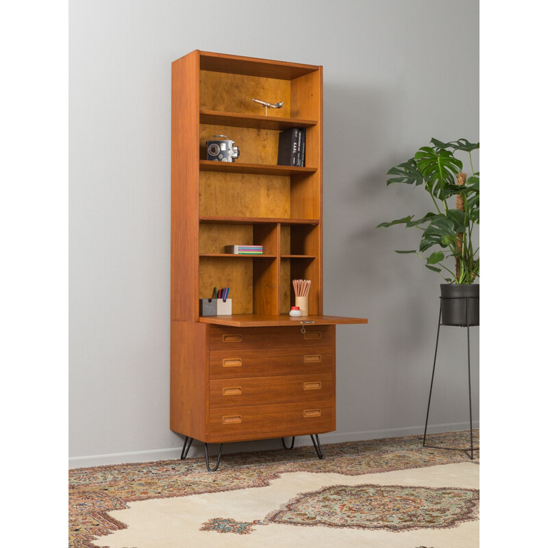 Vintage Scandinavian desk in teak by Poul Hundevad from the 60s