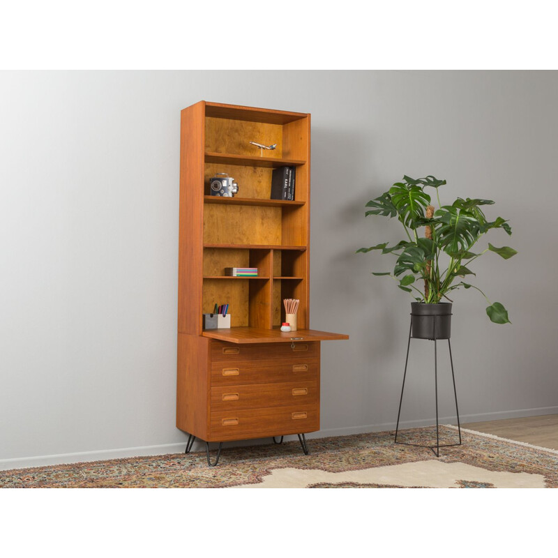 Vintage Scandinavian desk in teak by Poul Hundevad from the 60s