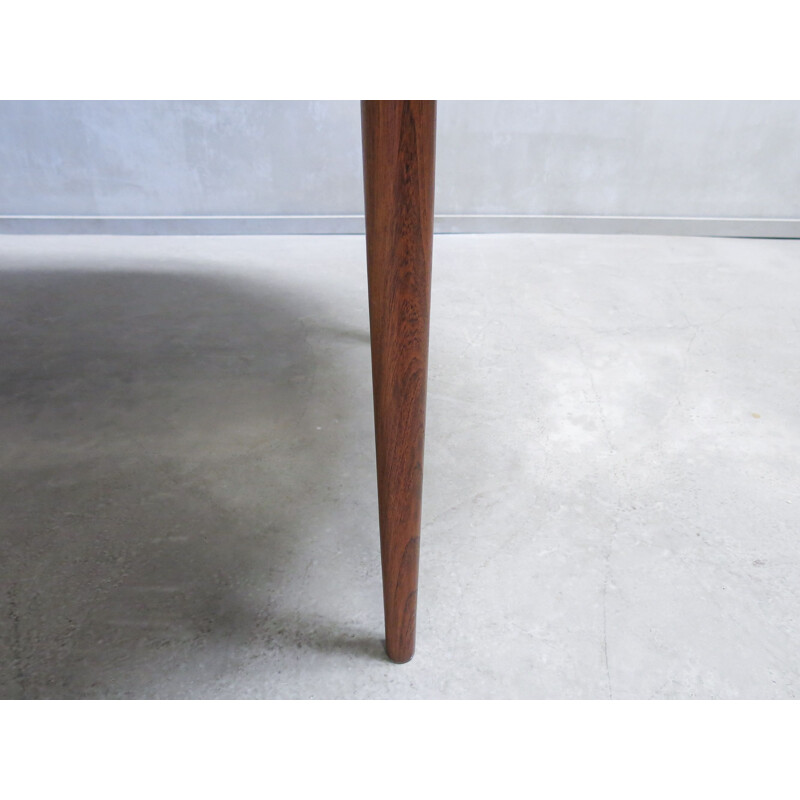 Vintage danish round dining table in teak 1960