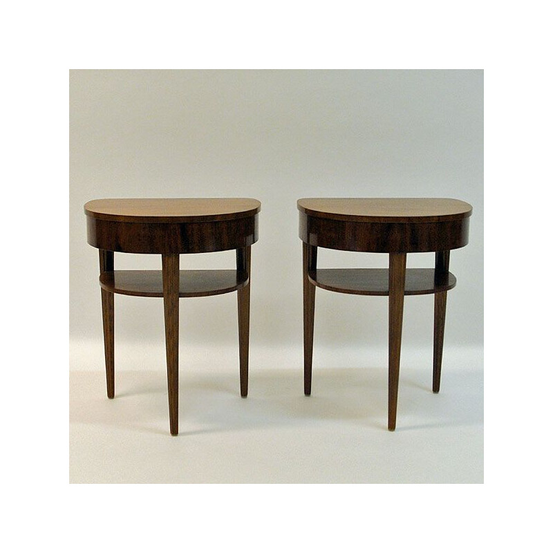 Pair of vintage side tables for Bodafors in mahogany 1940