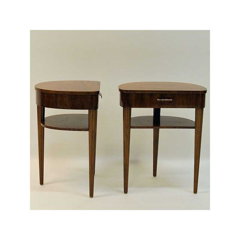 Pair of vintage side tables for Bodafors in mahogany 1940