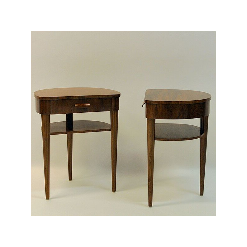 Pair of vintage side tables for Bodafors in mahogany 1940