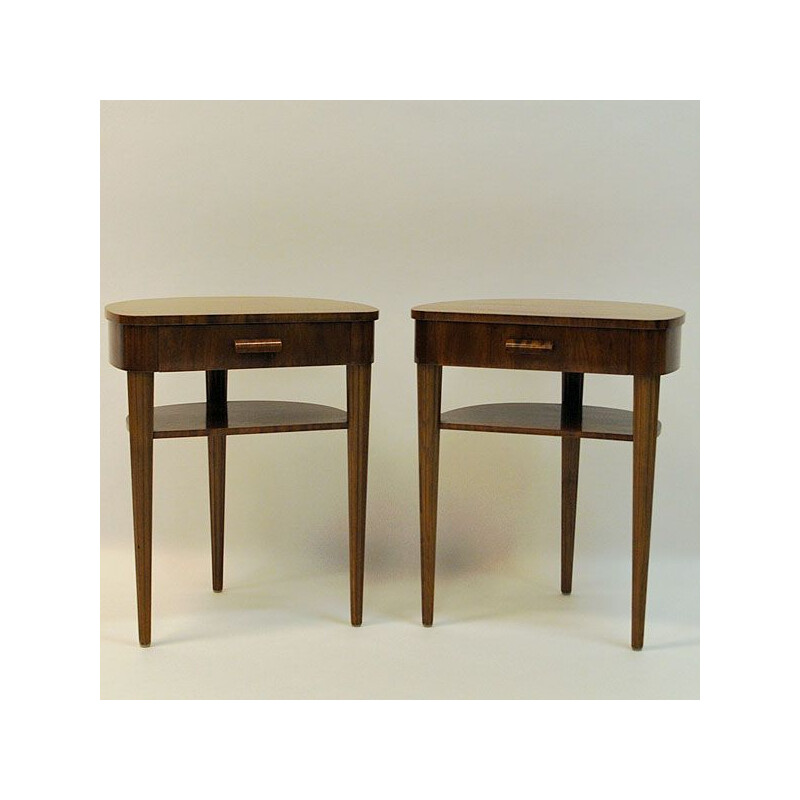 Pair of vintage side tables for Bodafors in mahogany 1940