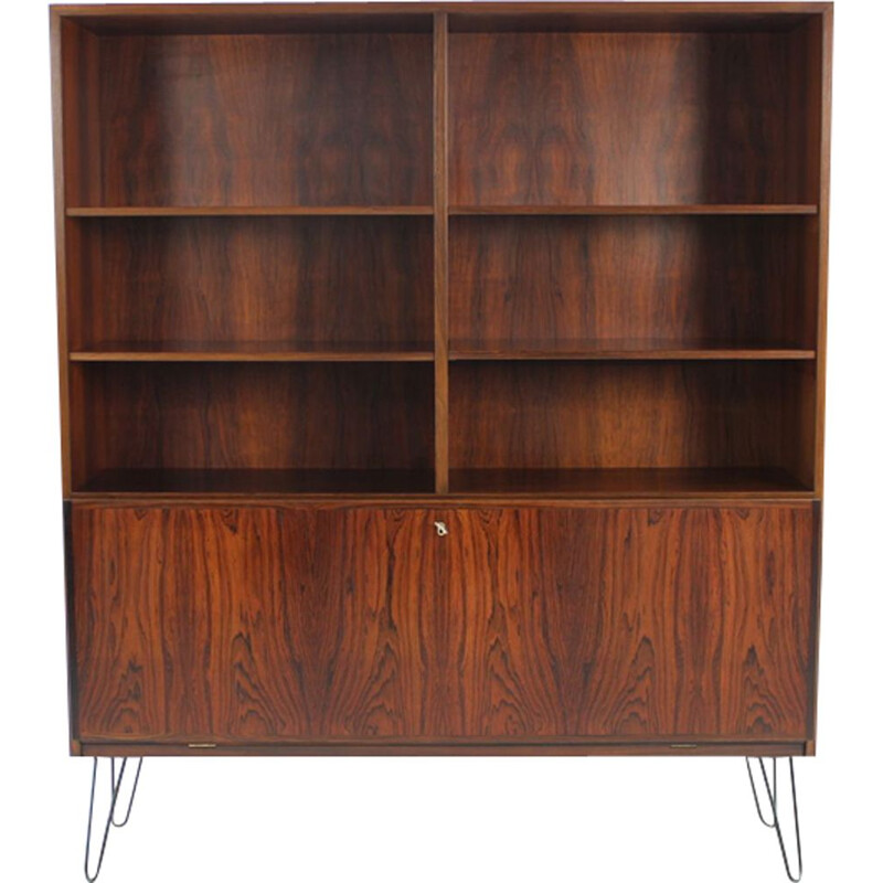 Vintage Bookcase in rosewood Oman Junn 1960s