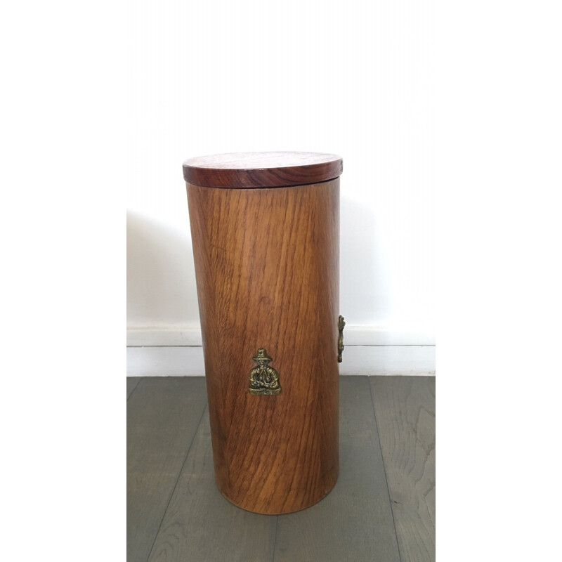 Vintage teak umbrella stand