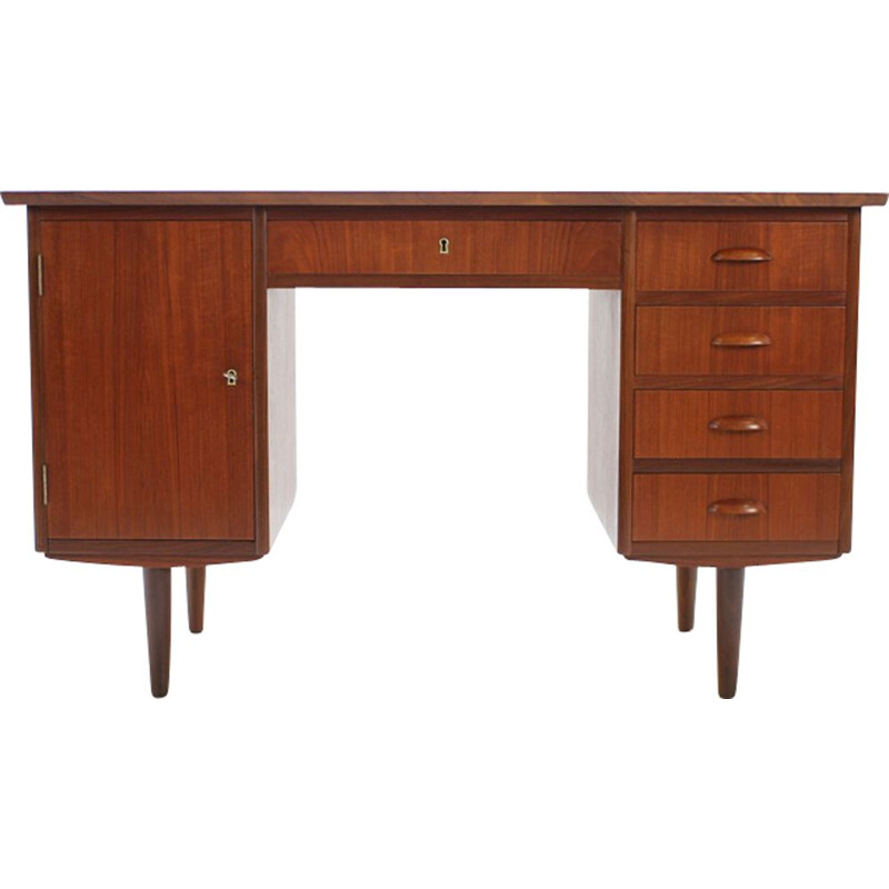 Vintage Writing Desk in Teak Danish 1960s 