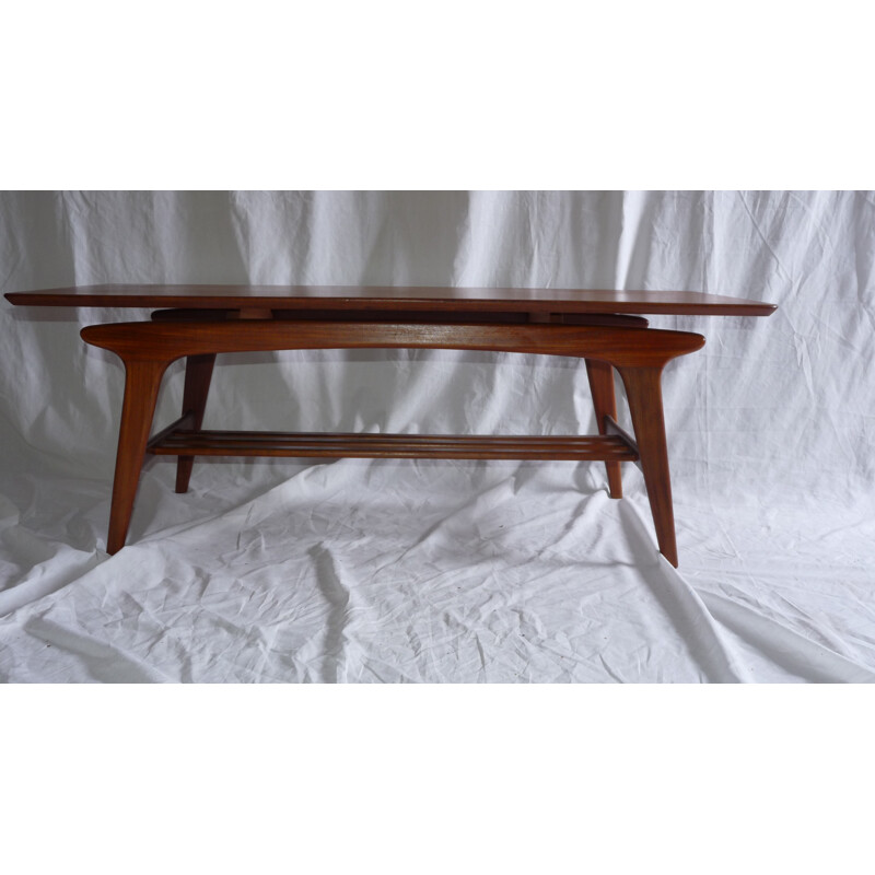 Scandinavian coffee table in mahogany - 1970s