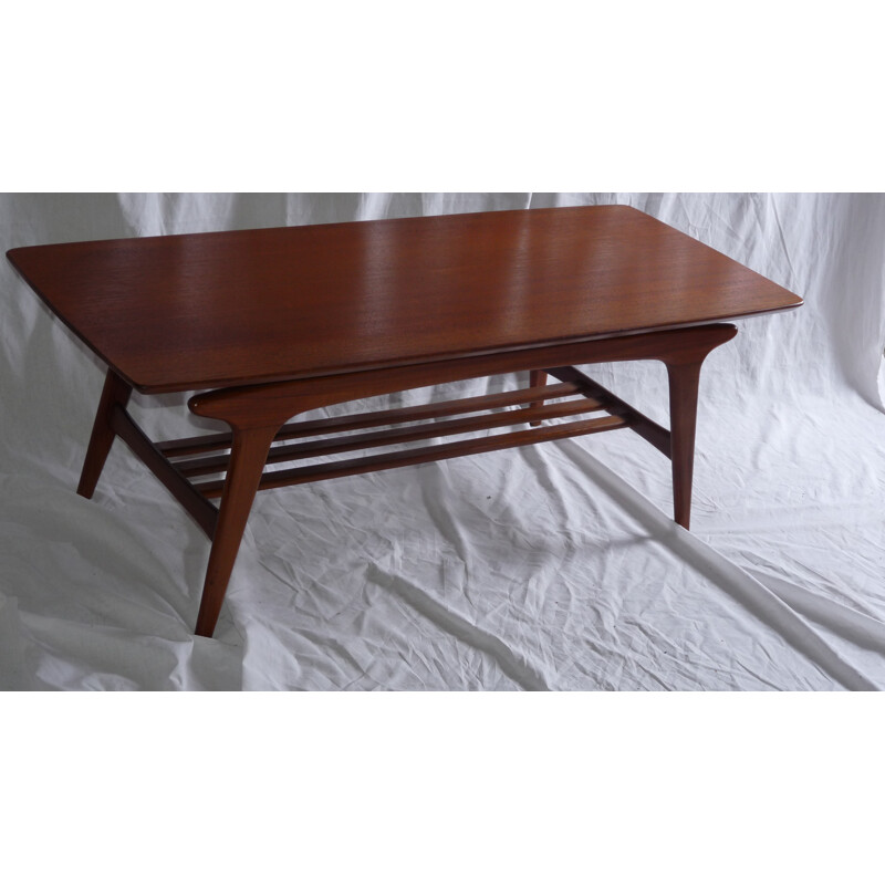 Scandinavian coffee table in mahogany - 1970s