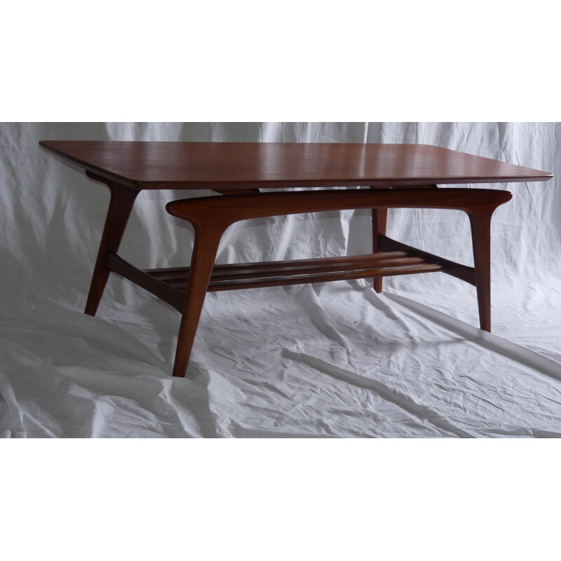 Scandinavian coffee table in mahogany - 1970s