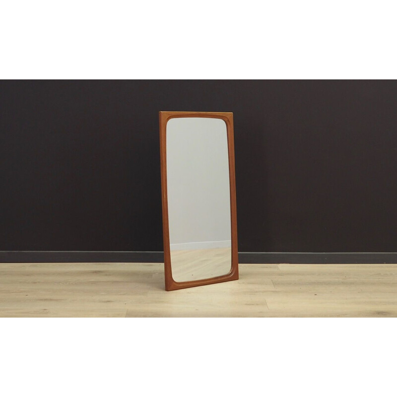 Vintage mirror in teak Danish 1960-70s