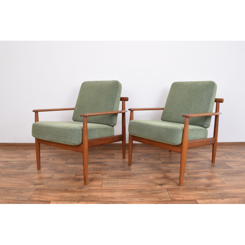 Set of 2 vintage Armchairs in teak by Arne Vodder, Danish 1960s