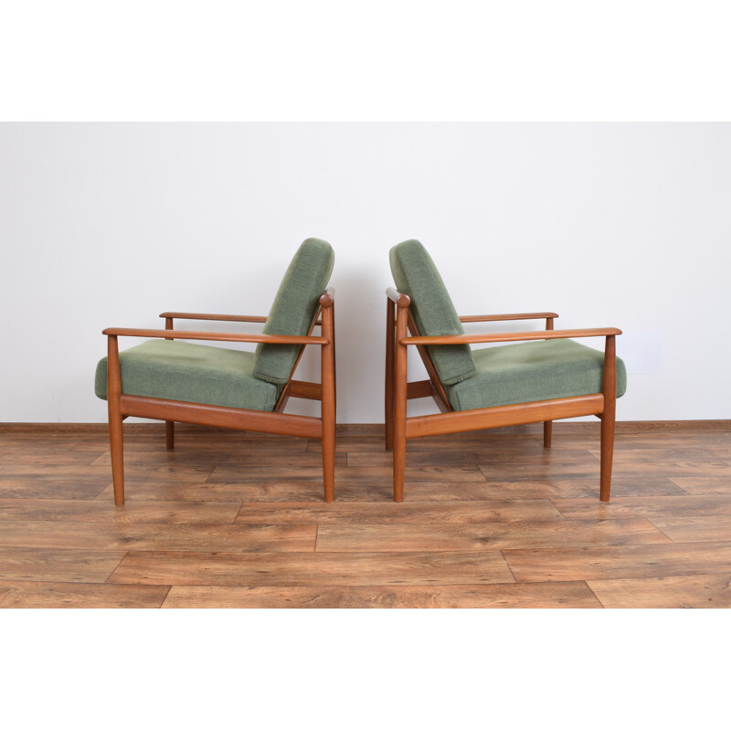 Set of 2 vintage Armchairs in teak by Arne Vodder, Danish 1960s