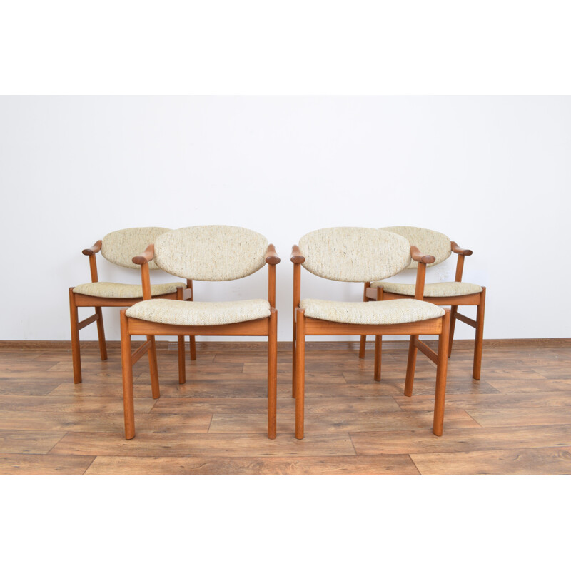 Set of 4 Vintage Dining Chairs by Kai Kristiansen for Schou Andersen, Danish 1960s