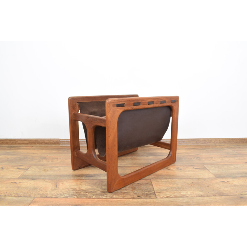 Vintage Magazine Rack in Teak From Salin Møbler, Danish 1960s