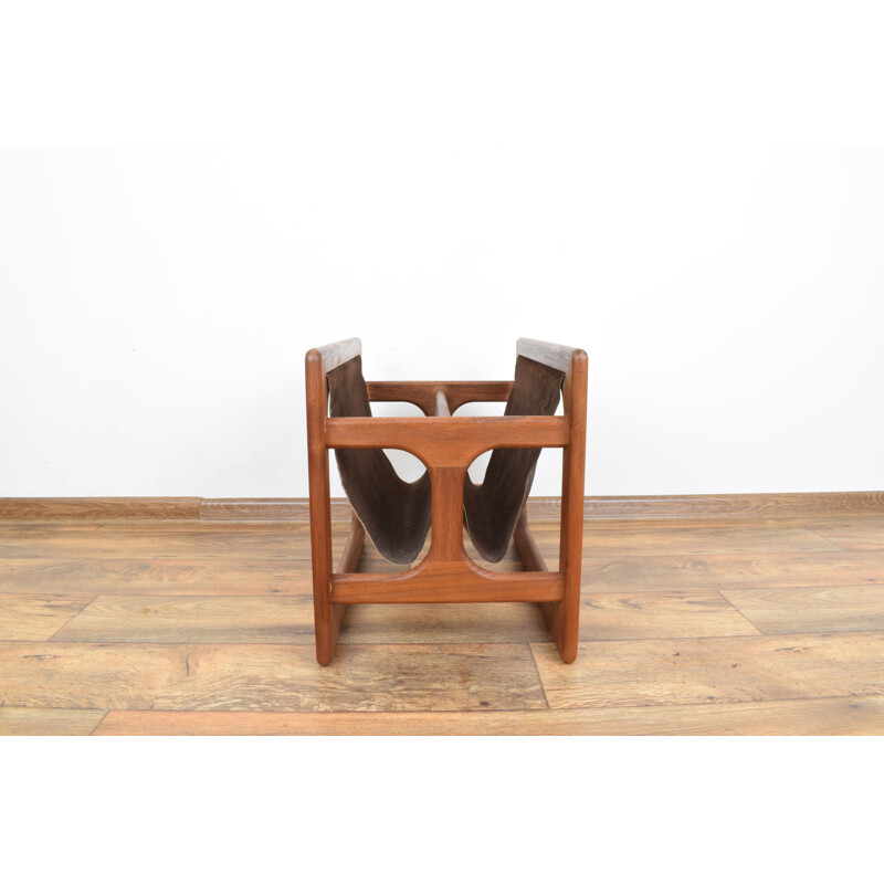 Vintage Magazine Rack in Teak From Salin Møbler, Danish 1960s