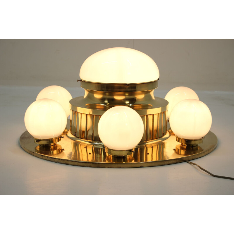 Vintage ceiling lamp in brass, 1930s
