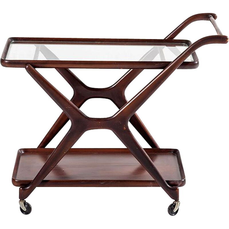 Vintage Serving Trolley by Cesare Lacca for Cassina, 1950s 