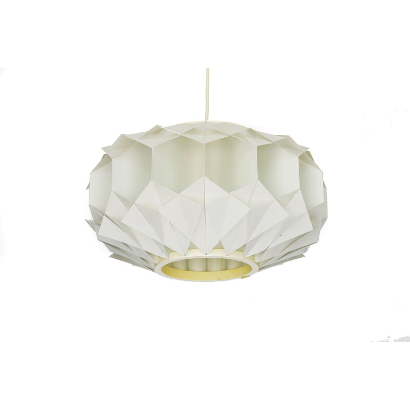 Suspension vintage en Acrylique par Lars Shiøler pour Hoyrup lighting. 1970