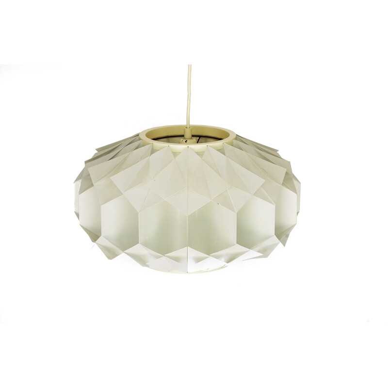 Suspension vintage en Acrylique par Lars Shiøler pour Hoyrup lighting. 1970