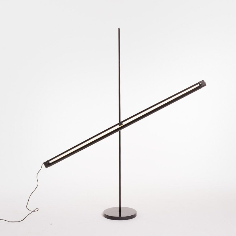 Vintage fluorescent floor lamp by Lival Finland,1980s