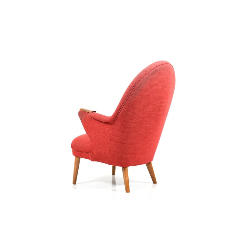 Early red danish Lounge Chair from the 1950s