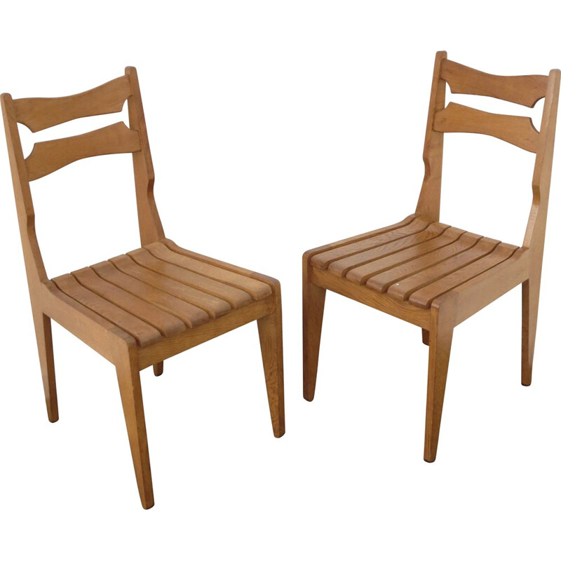 Pair of chairs, Robert GUILLERME & Jacques CHAMBRON - 1960s