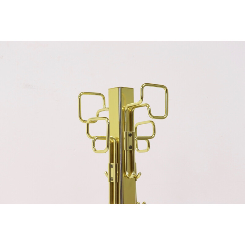 Vintage gold coat rack by Belgo Chrome, 1970