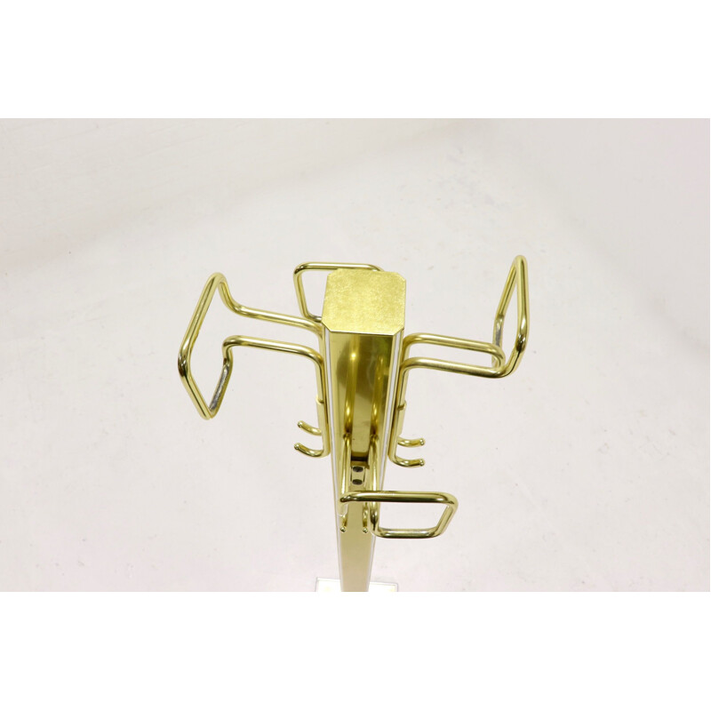 Vintage gold coat rack by Belgo Chrome, 1970