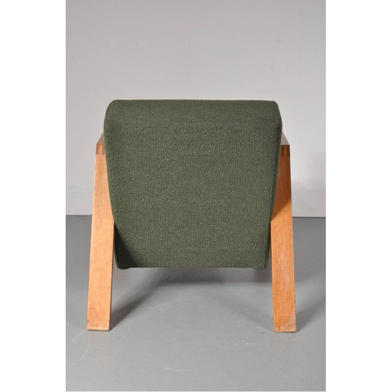 Grüner Vintage-Sessel Modell A-20 von Groep für Goed Wonen,1940