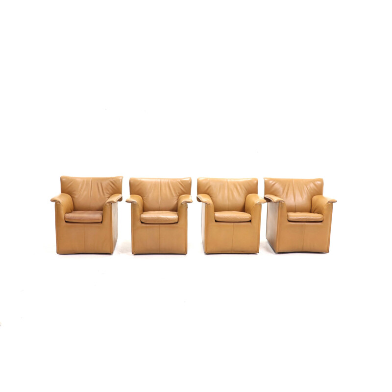 Set of 4 vintage "Lauriana" armchairs by Afra & Tobia Scarpa,1970