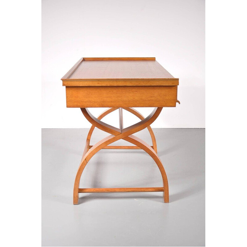 Vintage Desk in Oak Netherlands 1940s