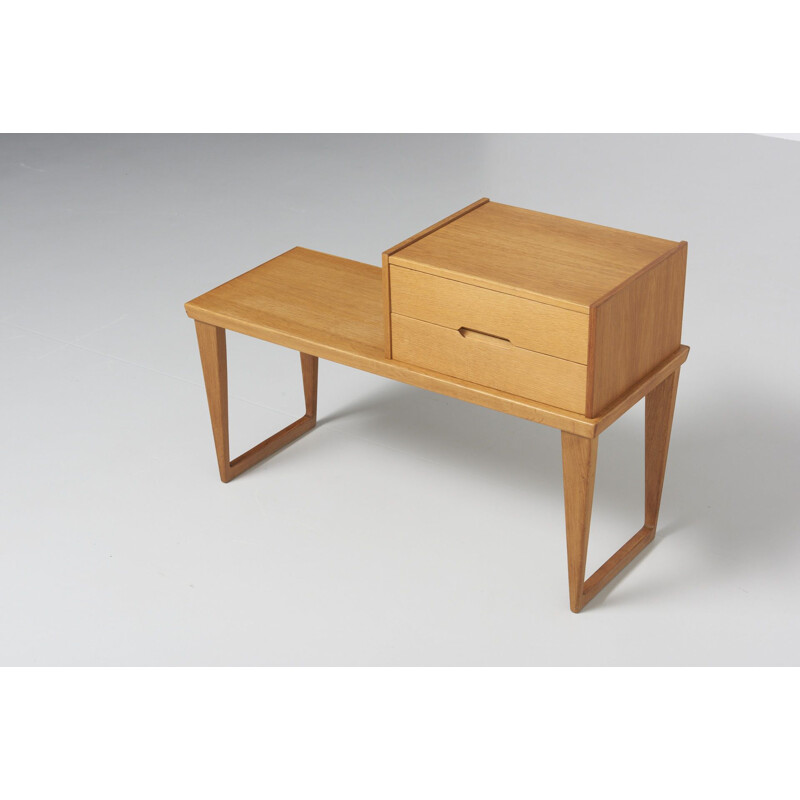 Vintage scandinavian desk for Aksel Kjersgaard in oakwood 1960