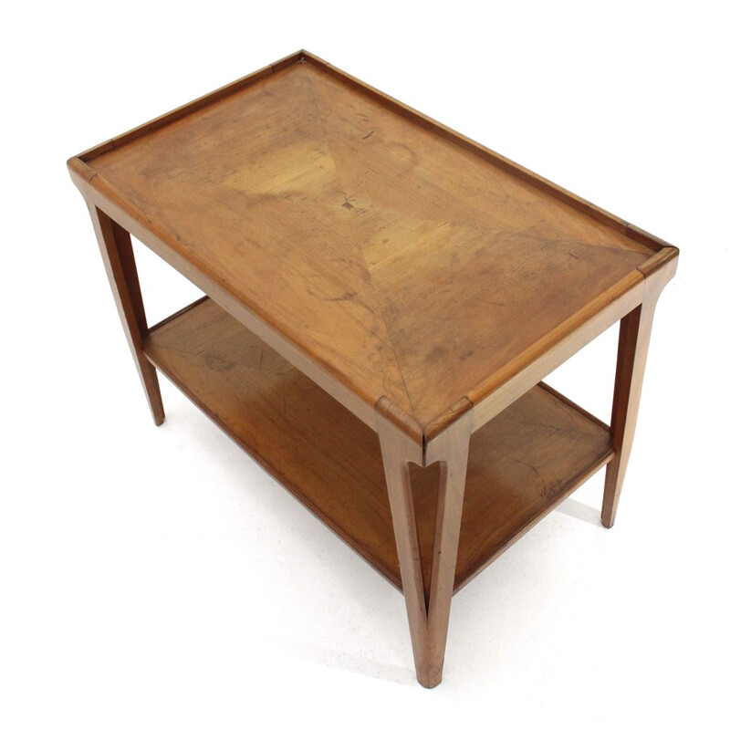 Vintage italian coffee table in wood 1950s