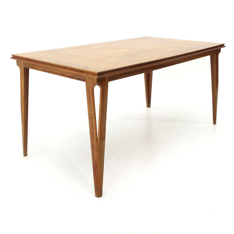 Vintage italienne table in wood 1950