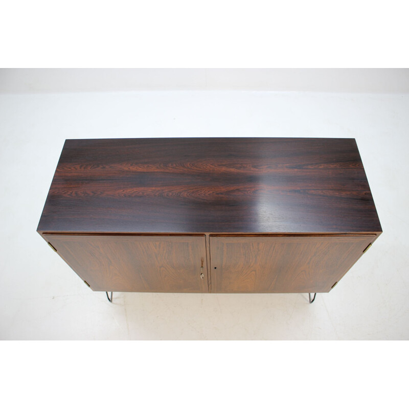 Vintage sideboard by Kai Winding in iron and rosewood 1960