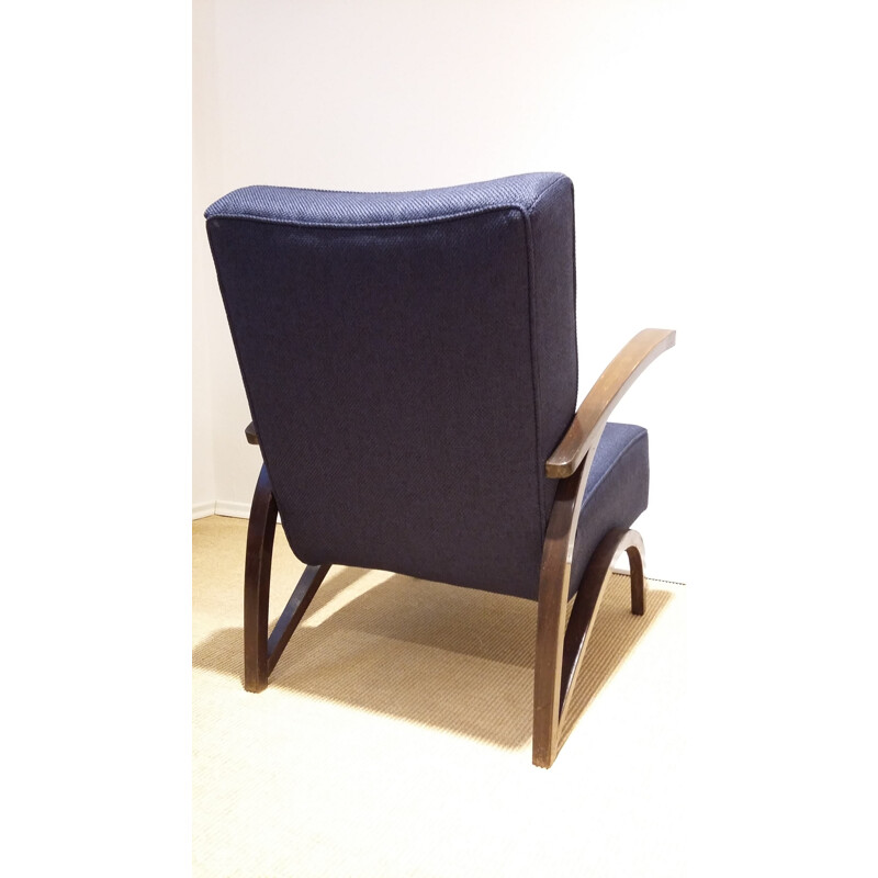 Paire de fauteuils bleus, Jindrich HALABALA - 1930